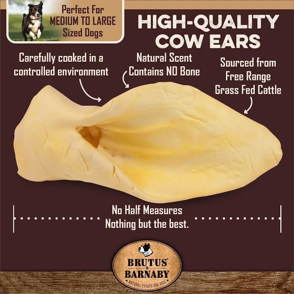 Cow Ear Dog Treat (2 or 3 Pcs Pack), PTW-13014