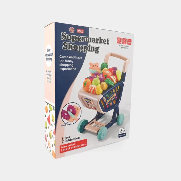 SUPERMARKET SHOPPING CART PLAY SET FOR KIDS K215 - Image 4