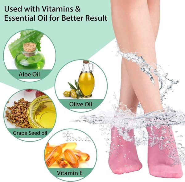 Silicone Moisturizing Soft Gel Socks - Image 4