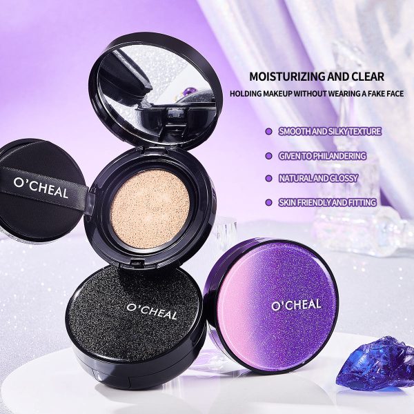 O'cheal Waterproof Foundation HD Concealer Moisturizing Clear Moisturizing Air Cushion BB Cream Foundation ( 201 Natural). - Image 4
