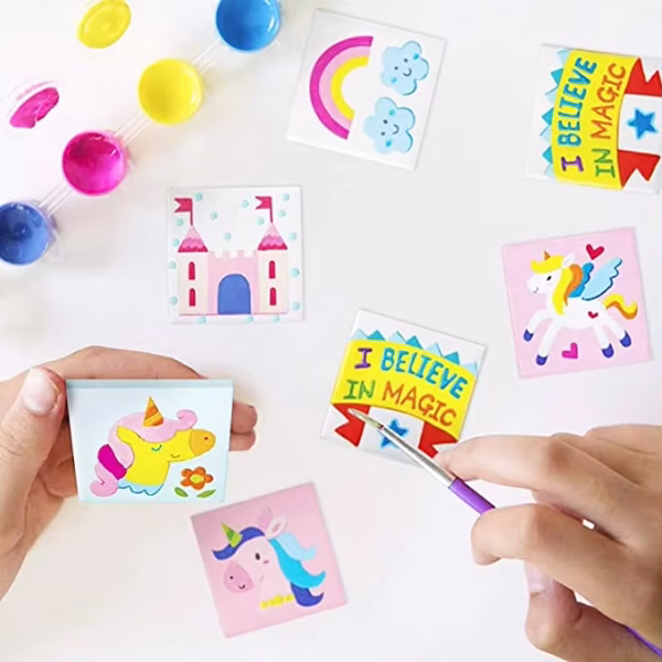 Magnetic Mini Tile Art DIY Painting Fridge Magnet Art & Crafts Kits for Children 8145 - Image 2