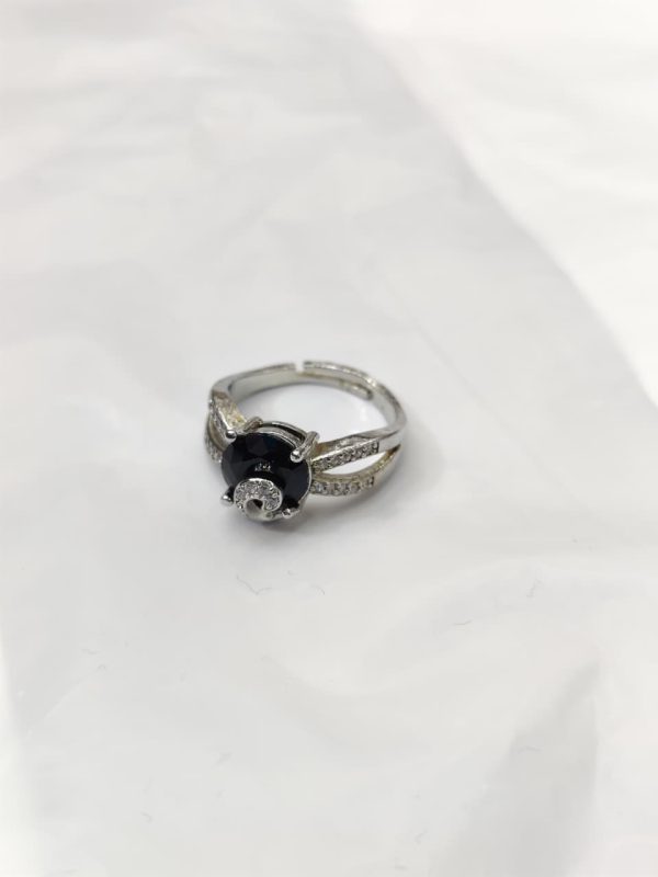 China Gold Adjustable Zircon Stone Ring(5 Colors) - Image 3