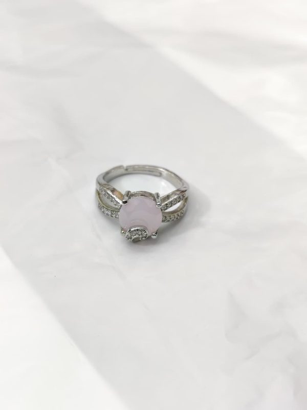 China Gold Adjustable Zircon Stone Ring(5 Colors) - Image 4