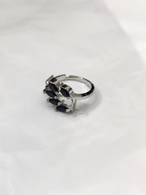 China Gold Adjustable Zircon Stones Ring - Image 3
