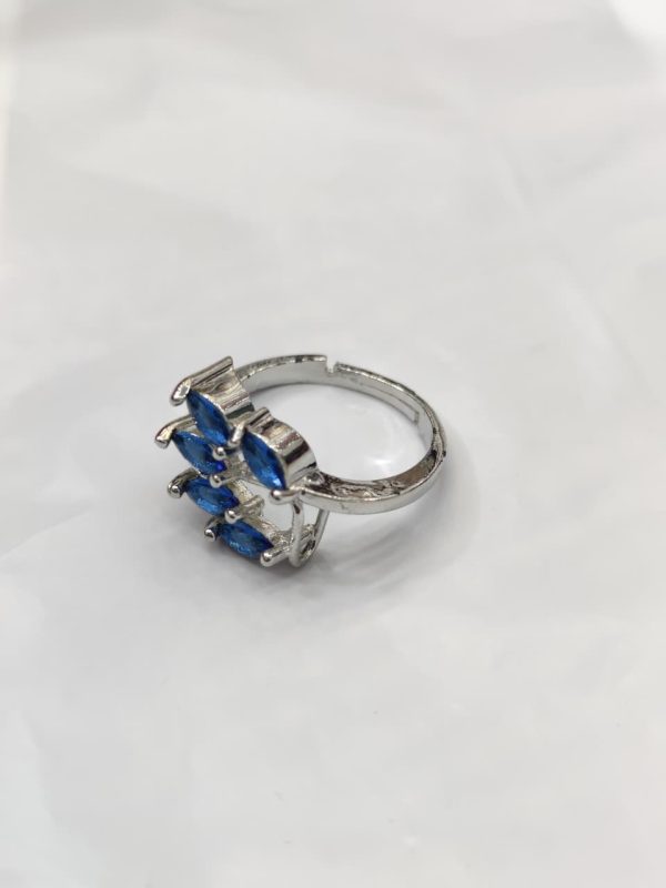 China Gold Adjustable Zircon Stones Ring - Image 4