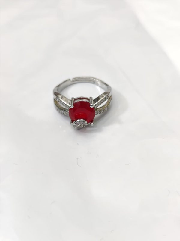 China Gold Adjustable Zircon Stone Ring(5 Colors) - Image 6