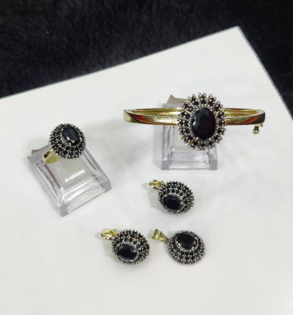 Gold Plated Ganga Jamni Combo Sets Exclusive By Unique Fancy Jewellery. - Image 5