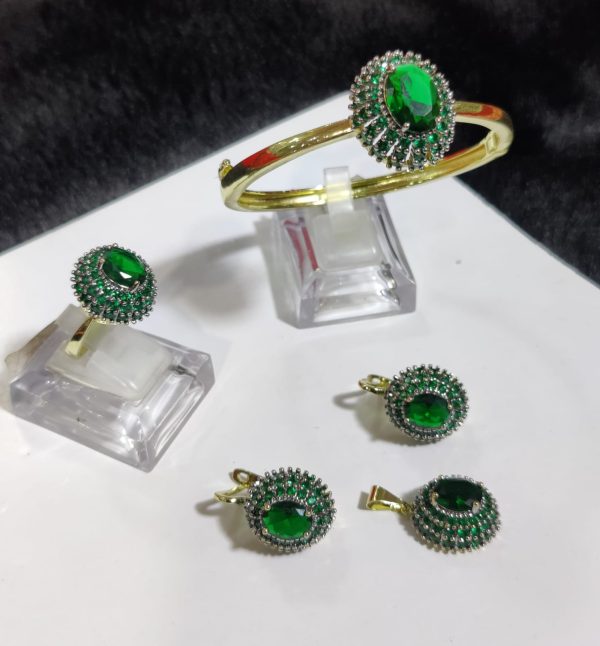 Gold Plated Ganga Jamni Combo Sets Exclusive By Unique Fancy Jewellery.