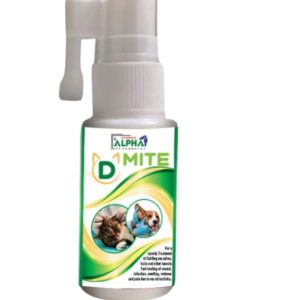 D Mite Drops For Speedy Treatment of CAT And DOG Ear Mites, Ticks And Other Insects 25 ml.