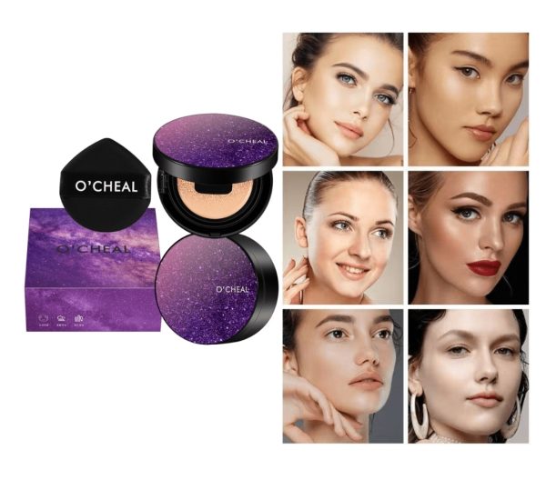 OCHEAL Air Cushion BB Cream Moisturizing Foundation Concealer Long Lasting, Oil Control (Ivory 101). - Image 9