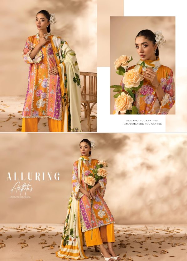 Rangreza Linen 3 pc, Premium Printed Linen Collection (Unstitched) New Collection 2025. - Image 11