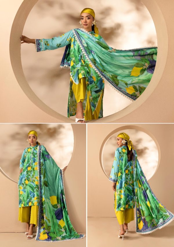 Rangreza Linen 3 pc, Premium Printed Linen Collection (Unstitched) New Collection 2025. - Image 8