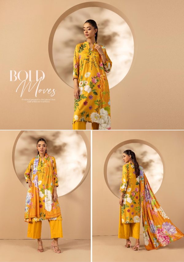 Rangreza Linen 3 pc, Premium Printed Linen Collection (Unstitched) New Collection 2025. - Image 5