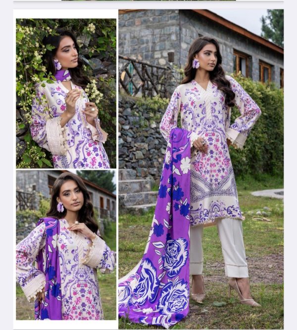 Dastaan-e-Sardi By Paltar, Linen 3 pc, Premium Printed Linen Collection (Unstitched) New Collection 2025. - Image 7
