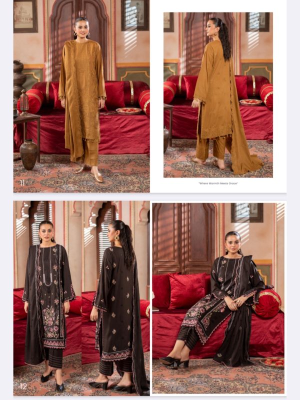 Gulrukh Unstitched Linen 3 Pc, Volume 01, New Collection 2025. - Image 2