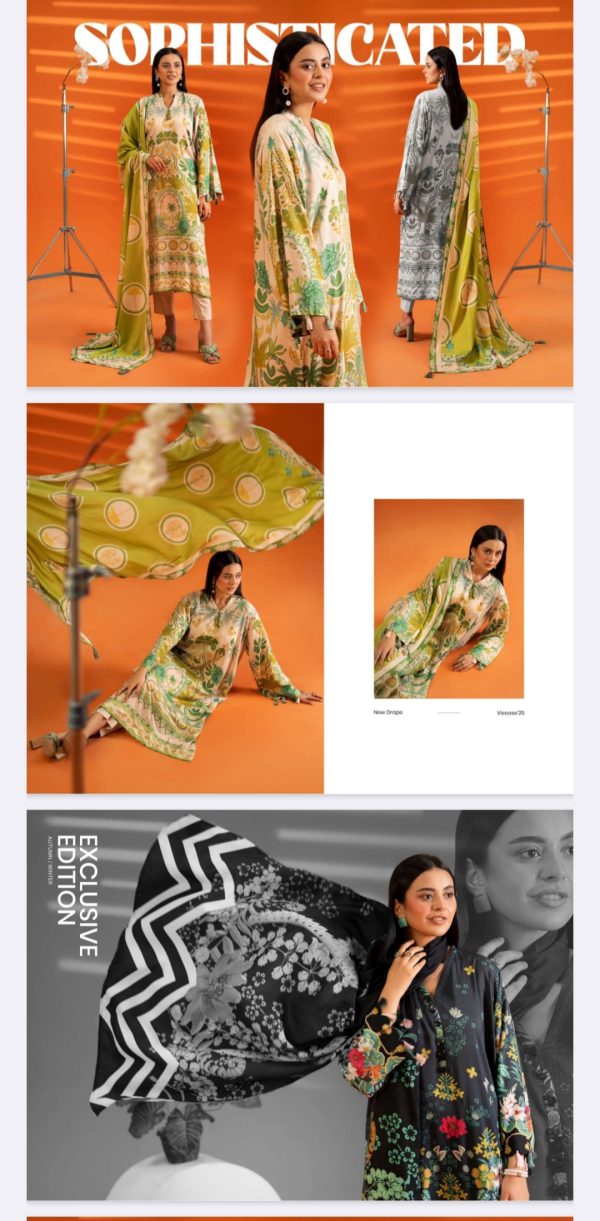 Bana Dora Viscose By Afroz Gulgee (Unstitched) 3 Piece, Vol 01, New Collection 2025. - Image 13