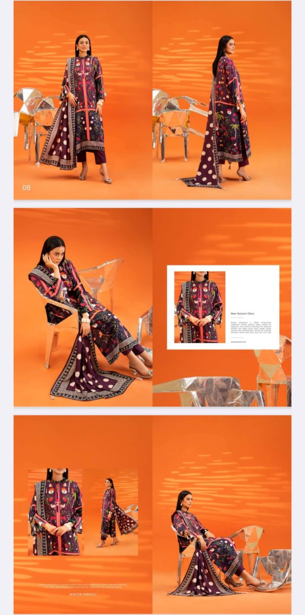 Bana Dora Viscose By Afroz Gulgee (Unstitched) 3 Piece, Vol 01, New Collection 2025. - Image 14