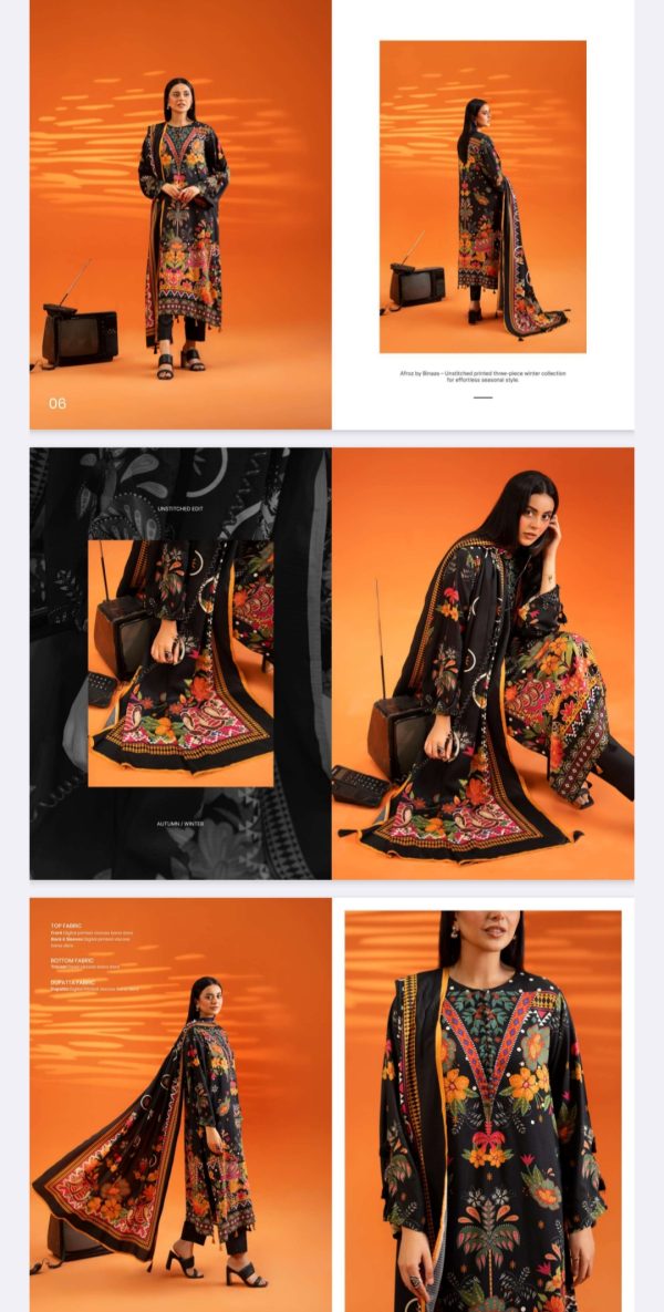 Bana Dora Viscose By Afroz Gulgee (Unstitched) 3 Piece, Vol 01, New Collection 2025. - Image 12