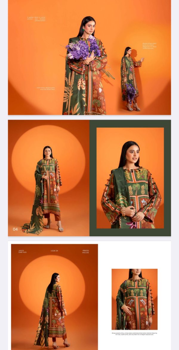 Bana Dora Viscose By Afroz Gulgee (Unstitched) 3 Piece, Vol 01, New Collection 2025.