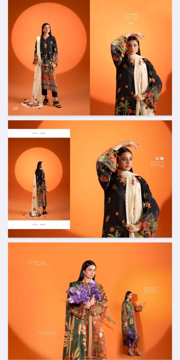 Bana Dora Viscose By Afroz Gulgee (Unstitched) 3 Piece, Vol 01, New Collection 2025. - Image 4