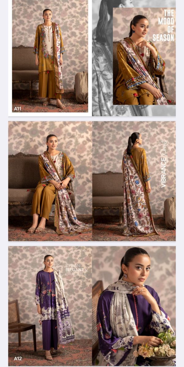 Bana Dora Viscose By Nore Gulgee (Unstitched) 3 Piece, Vol 01, New Collection 2025.