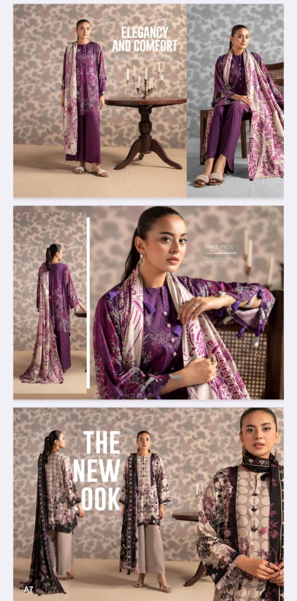 Bana Dora Viscose By Nore Gulgee (Unstitched) 3 Piece, Vol 01, New Collection 2025. - Image 6