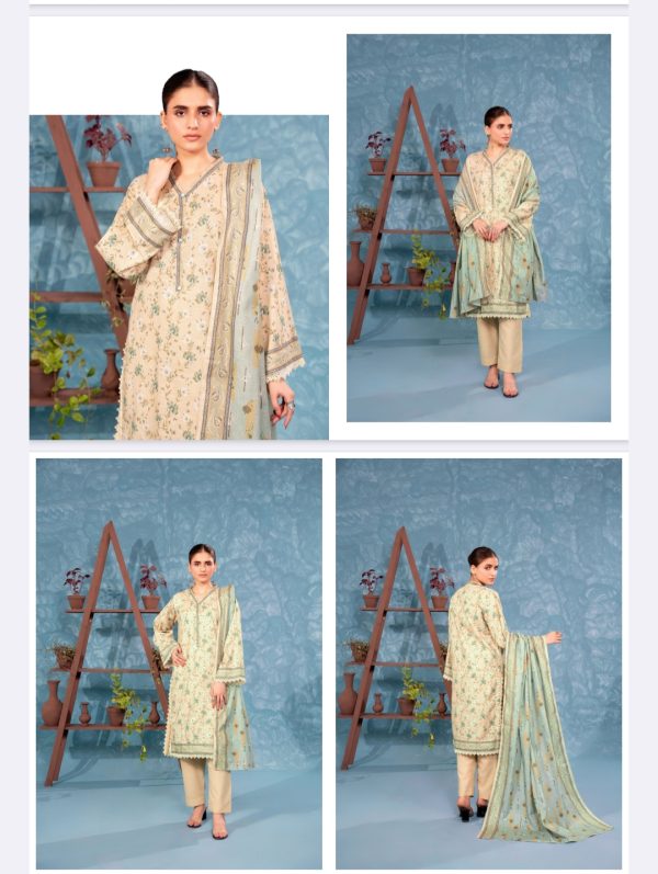 Zesh Khaddar, Khaddar Collection (Unstitched) 3 Piece, Vol 01, New Collection 2025. - Image 9