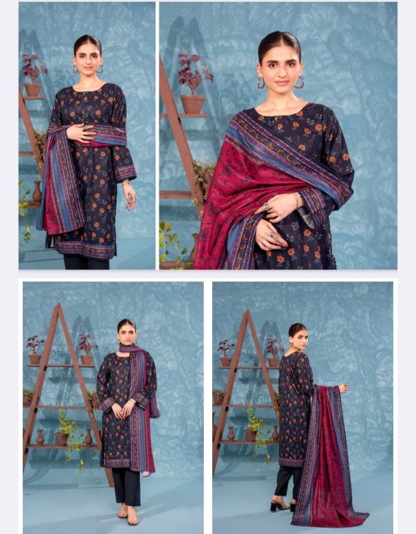 Zesh Khaddar, Khaddar Collection (Unstitched) 3 Piece, Vol 01, New Collection 2025. - Image 12