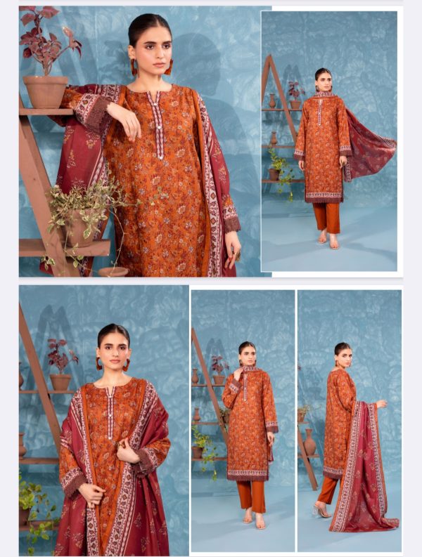 Zesh Khaddar, Khaddar Collection (Unstitched) 3 Piece, Vol 01, New Collection 2025. - Image 5