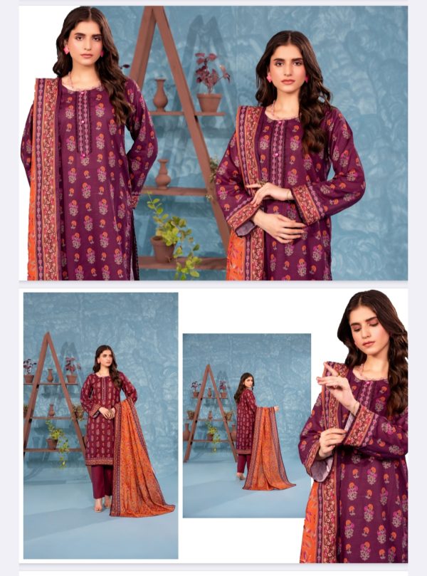 Zesh Khaddar, Khaddar Collection (Unstitched) 3 Piece, Vol 01, New Collection 2025. - Image 13