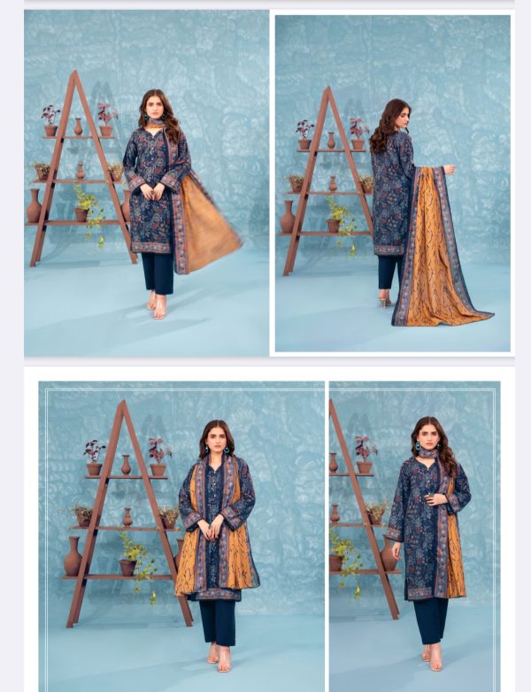 Zesh Khaddar, Khaddar Collection (Unstitched) 3 Piece, Vol 01, New Collection 2025. - Image 10