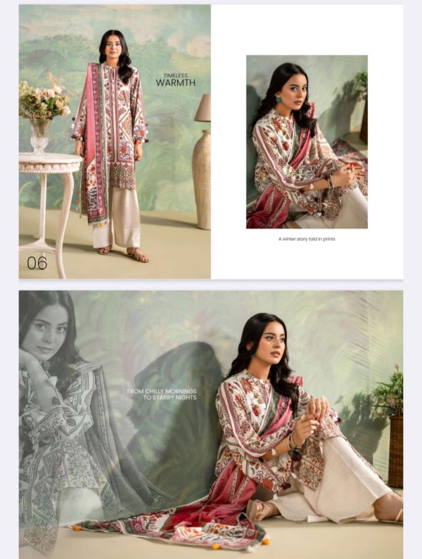 Winter Rush By Benish Gulgee, Khaddar Collection (Unstitched) 3 Piece, Vol 01, New Collection 2025. - Image 7