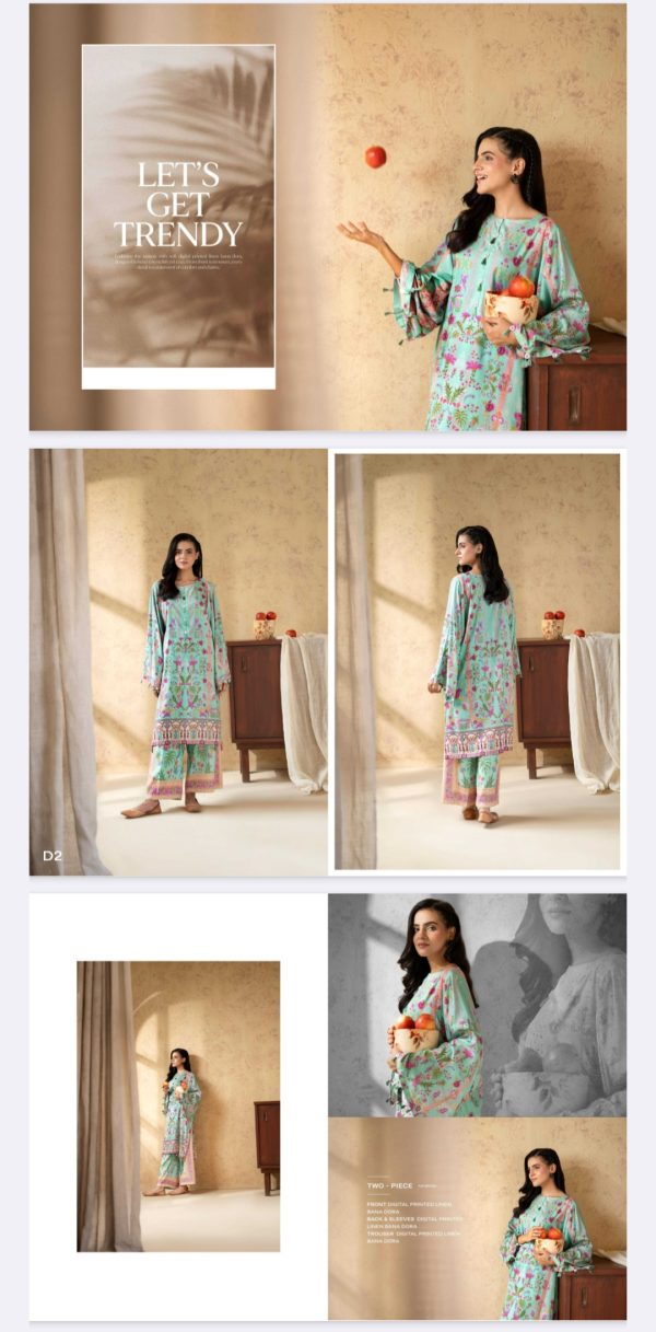 Sanaz By Binaaz Allover (Unstitched) 2 Piece, Winter Collection, New Collection 2025. - Image 11