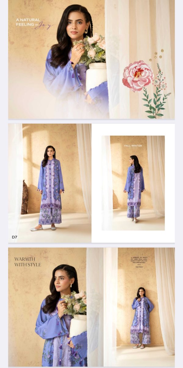 Sanaz By Binaaz Allover (Unstitched) 2 Piece, Winter Collection, New Collection 2025. - Image 13