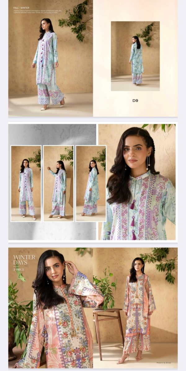 Sanaz By Binaaz Allover (Unstitched) 2 Piece, Winter Collection, New Collection 2025. - Image 5