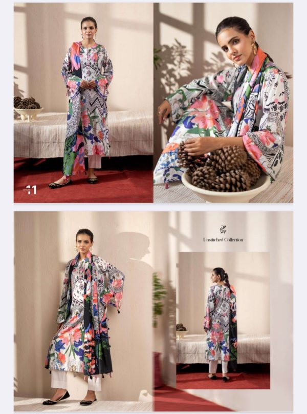 Gulana By Gulljee Linen Bana Dora (Unstitched) 3 Piece, Winter Collection, New Collection 2025. - Image 12