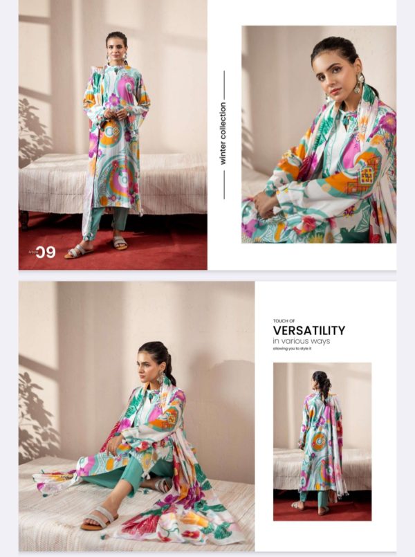 Gulana By Gulljee Linen Bana Dora (Unstitched) 3 Piece, Winter Collection, New Collection 2025. - Image 10