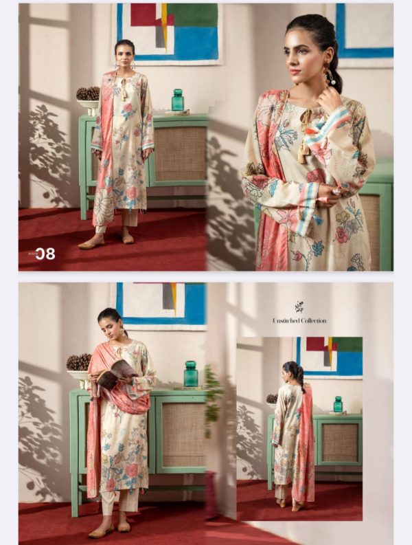 Gulana By Gulljee Linen Bana Dora (Unstitched) 3 Piece, Winter Collection, New Collection 2025. - Image 9