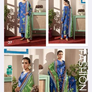 Gulana By Gulljee Linen Bana Dora (Unstitched) 3 Piece, Winter Collection, New Collection 2025.