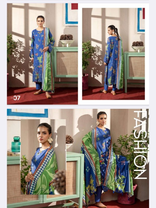 Gulana By Gulljee Linen Bana Dora (Unstitched) 3 Piece, Winter Collection, New Collection 2025.