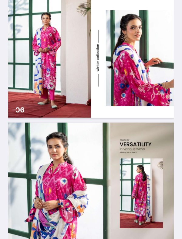 Gulana By Gulljee Linen Bana Dora (Unstitched) 3 Piece, Winter Collection, New Collection 2025. - Image 7