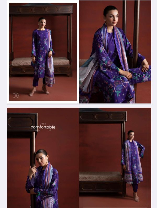 Popinn By Gulljee Khaddar (Unstitched) 3 Piece, Winter Collection, New Collection 2025. - Image 5