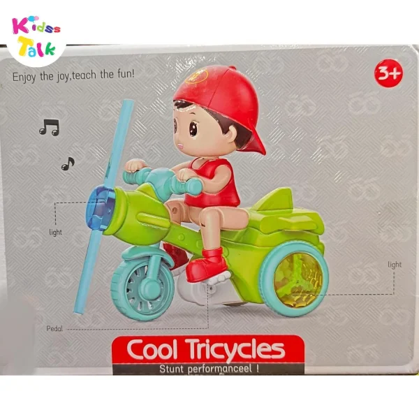 COOL TRICYCLE KID TOY WITH LED LIGHTS & MUSIC 669B - Image 3