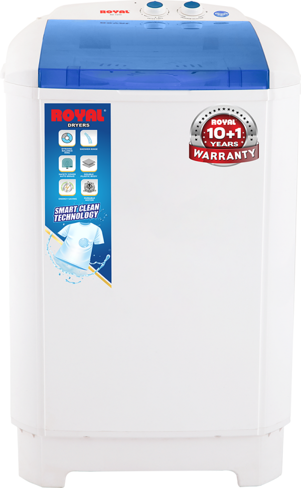 Royal Spinner Machine RD- 112T Crystal Lid, Plastic Body Dryer.