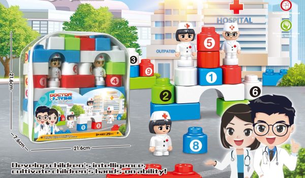 Kids Doctor/Nurse Building Blocks 6689-205A