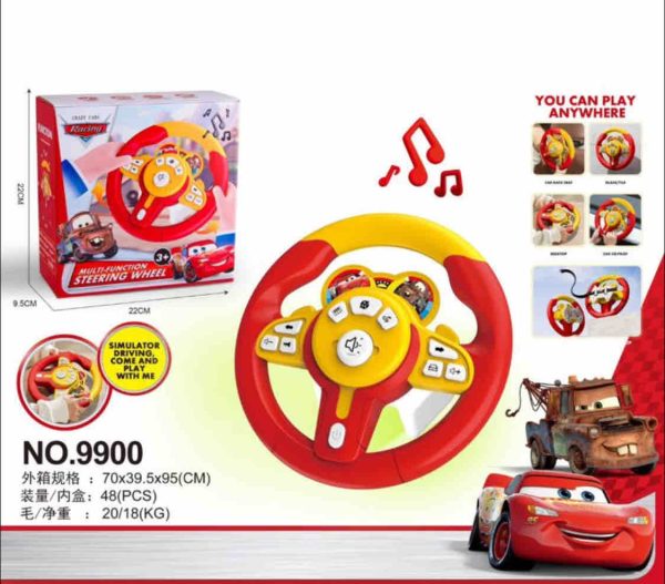 Steering Wheel Toy with Sound Music 9900