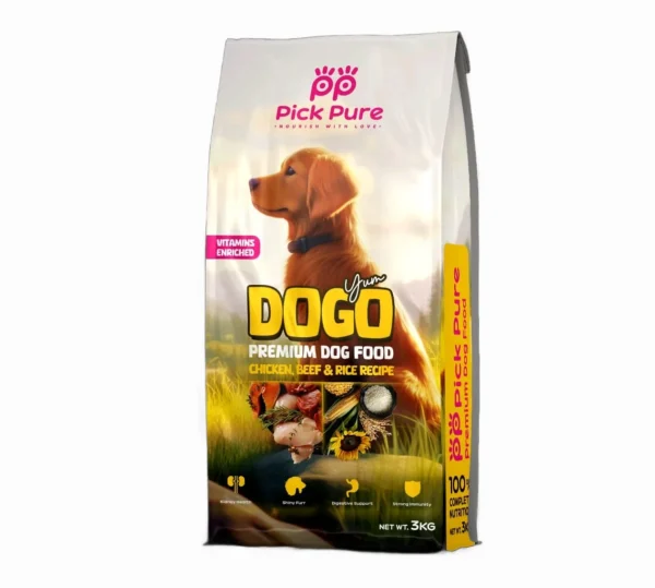 Pick Pure Dog Food - Chicken, Beef & Rice - 3kg, PEF-15066