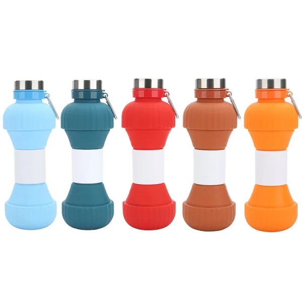 Portable Adjustable Silicone Water Bottle - Image 4