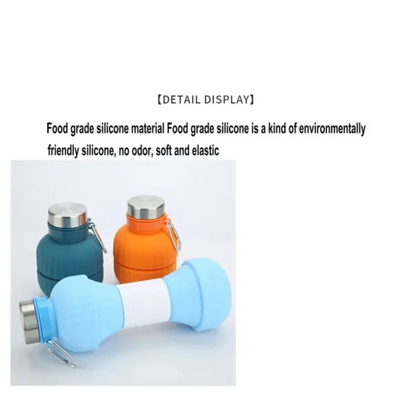 Portable Adjustable Silicone Water Bottle - Image 5