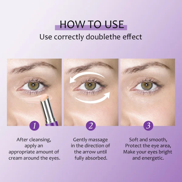 Retinol Moisturizing Eye Cream Stick, Fade Fine Line Repair, Anti-Wrinkle, Brightening Eye Care. - Image 8